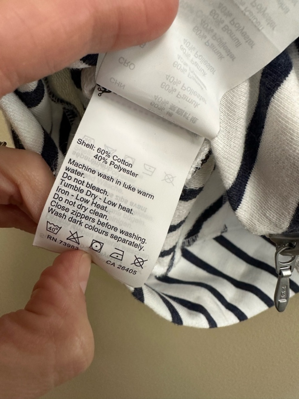 Helly Hansen White Navy Stripes Nautical Tunic Top - Picture 10 of 13